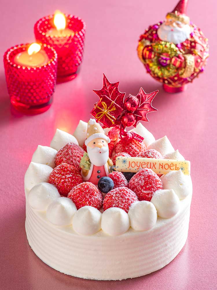 ホテルオークラ新潟_クリスマスデコレーションケーキ～ホワイトクリスマス～