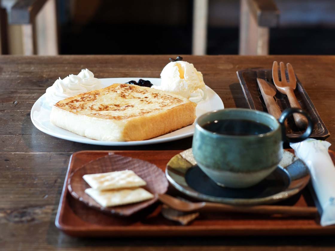 『coffee＆gallery mori cafe』自家焙煎コーヒー・フレンチトースト