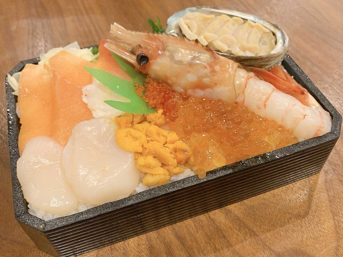 北海道の海鮮弁当のイメージ