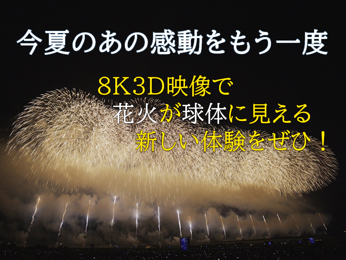 長岡花火8K3D映像上映会