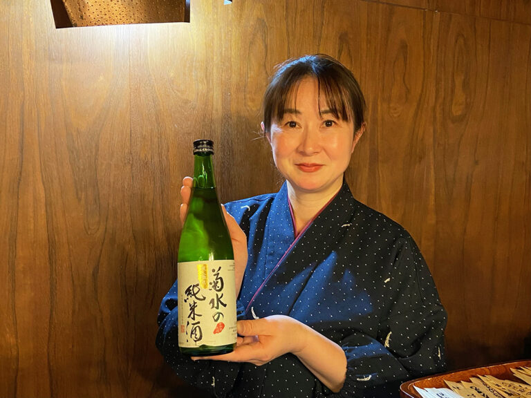 日本酒Bar-桔梗-・唎酒師の飯野謡子さん