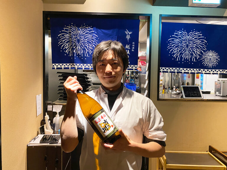 新潟酒飯 越後の風・店長の宮下卓也さん