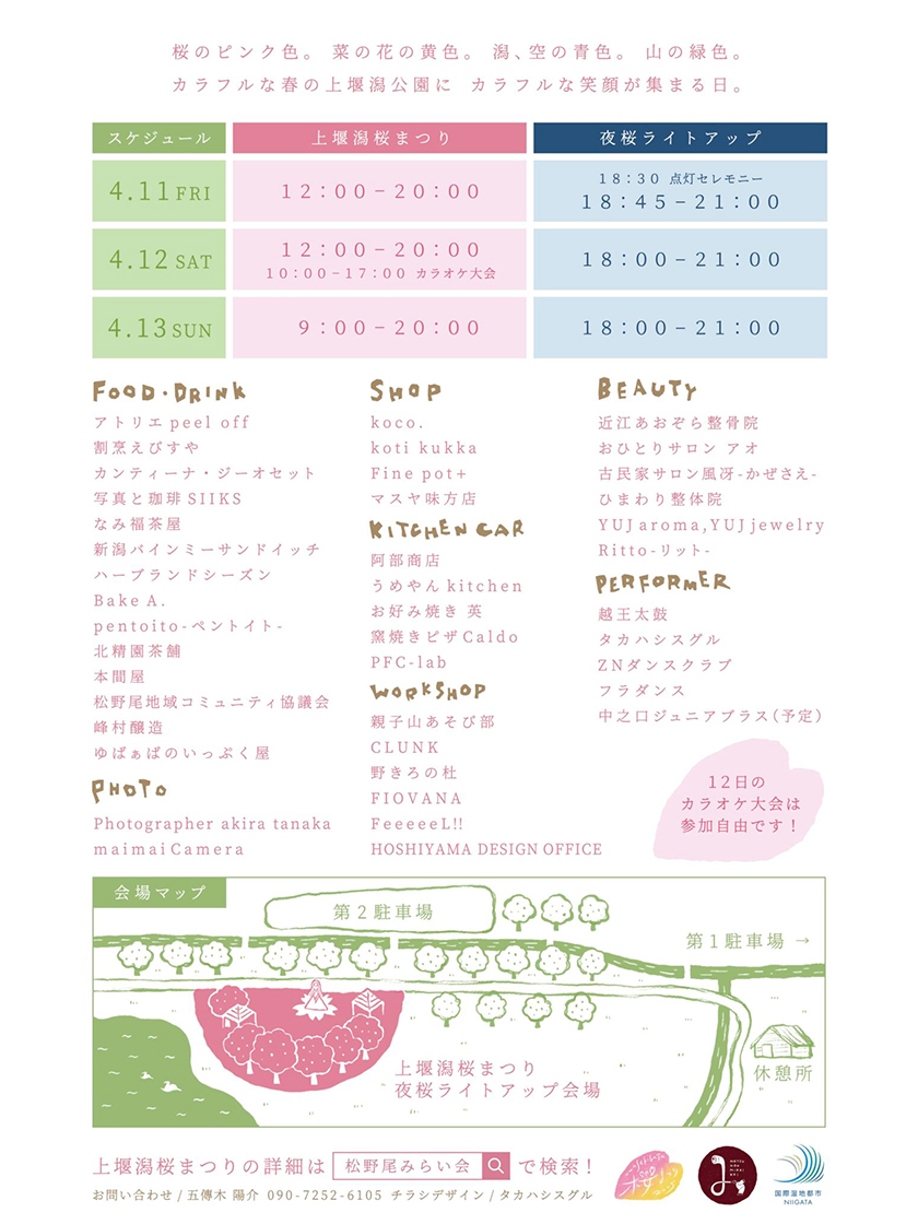 上堰潟桜まつり2025