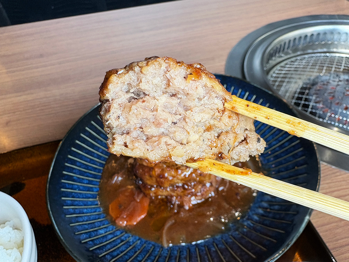 焼肉 肉の山_黒毛和牛ハンバーグ60分食べ放題ランチ