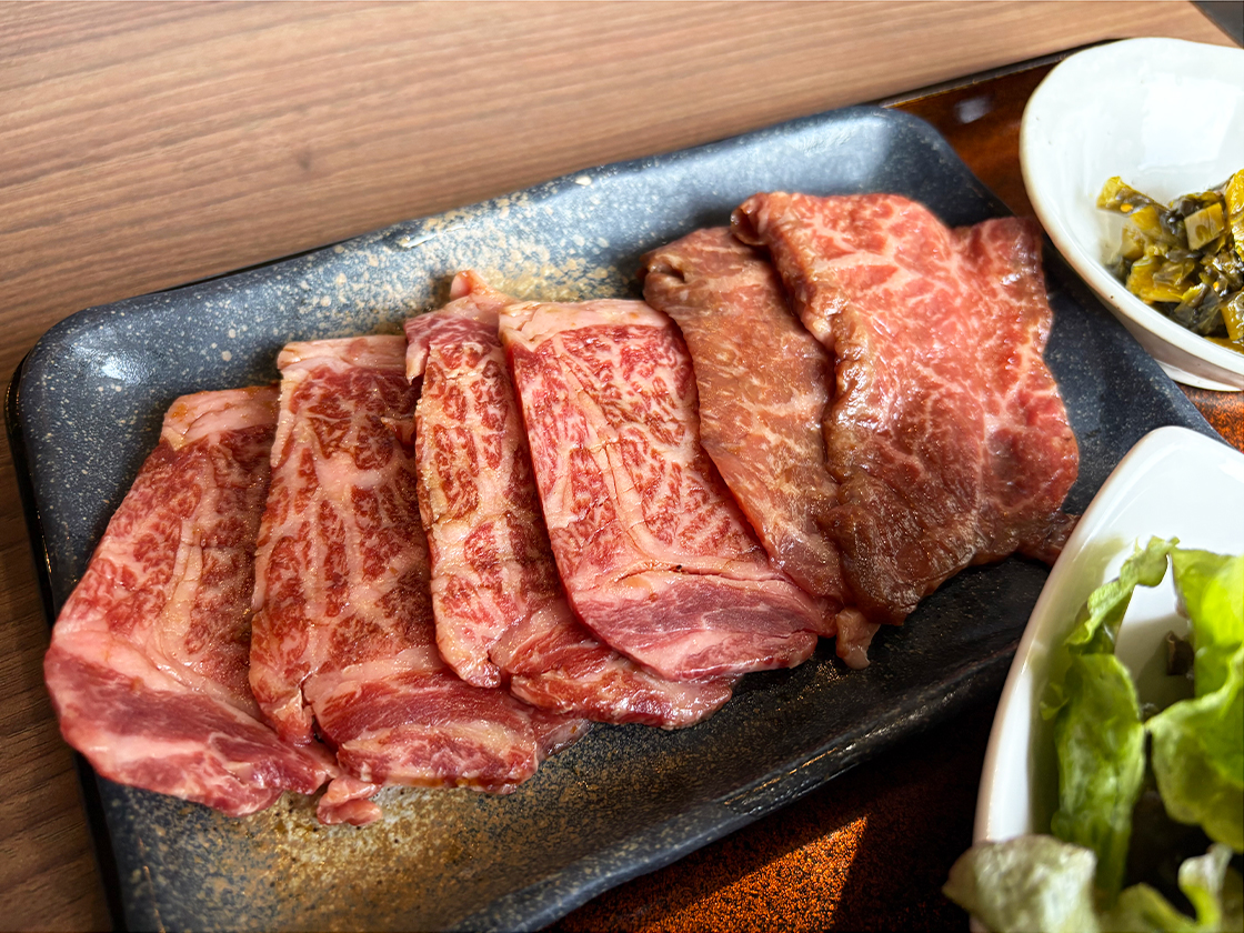 焼肉 肉の山_黒毛和牛上カルビ定食