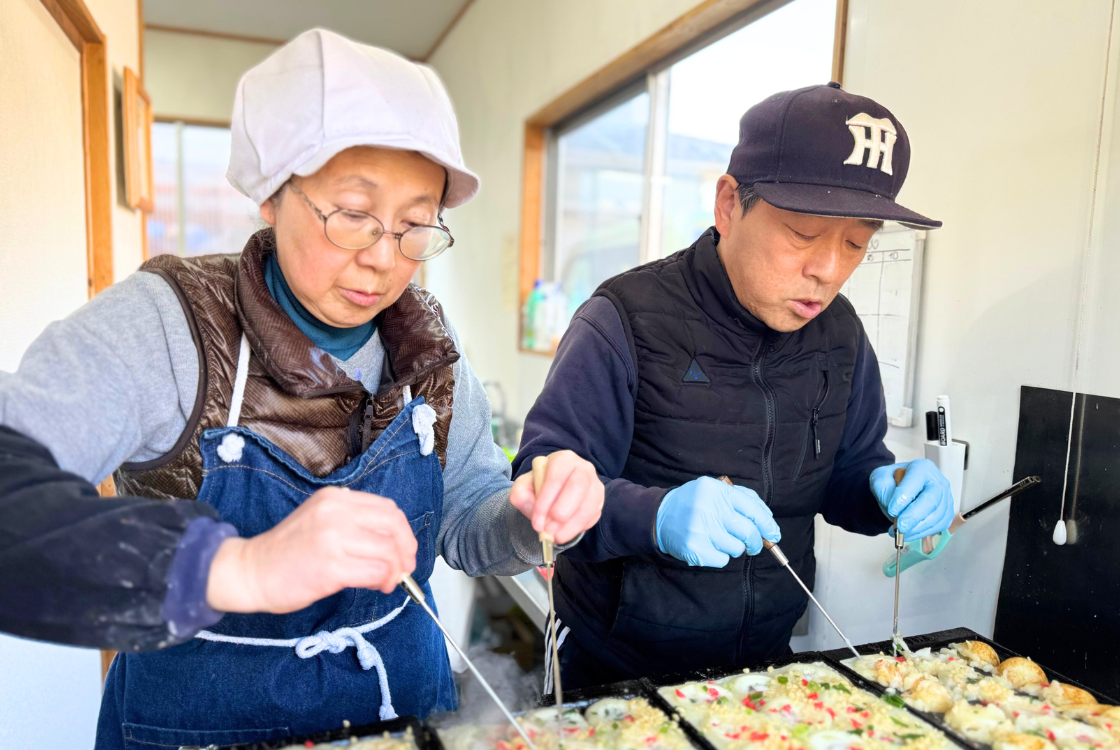 にいがたや 大阪たこ焼きの宇都宮郡二さん・直子さん