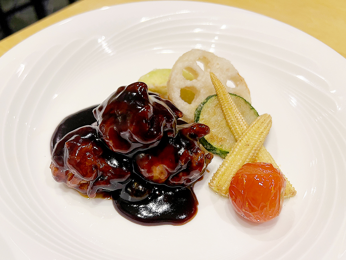 中国菜 龘 SANLONGの咕咾鶏 鶏肉の黒酢あんかけセット