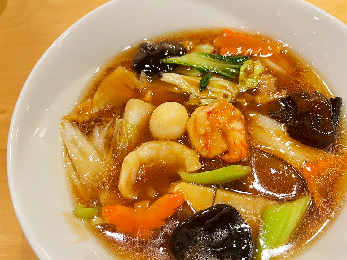 中国菜 龘 SANLONGの什錦湯麺 五目あんかけ汁そば