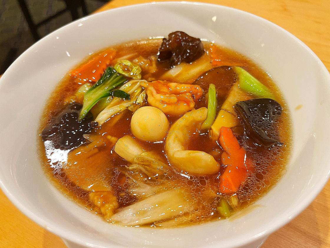 中国菜 龘 SANLONGの什錦湯麺 五目あんかけ汁そば