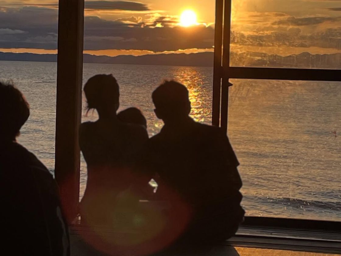 ゆたかやの夕日