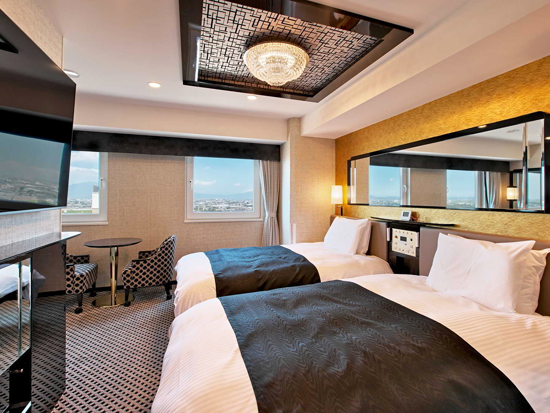 アパホテル〈新潟 燕三条駅前〉の東館デラックスツインルーム
