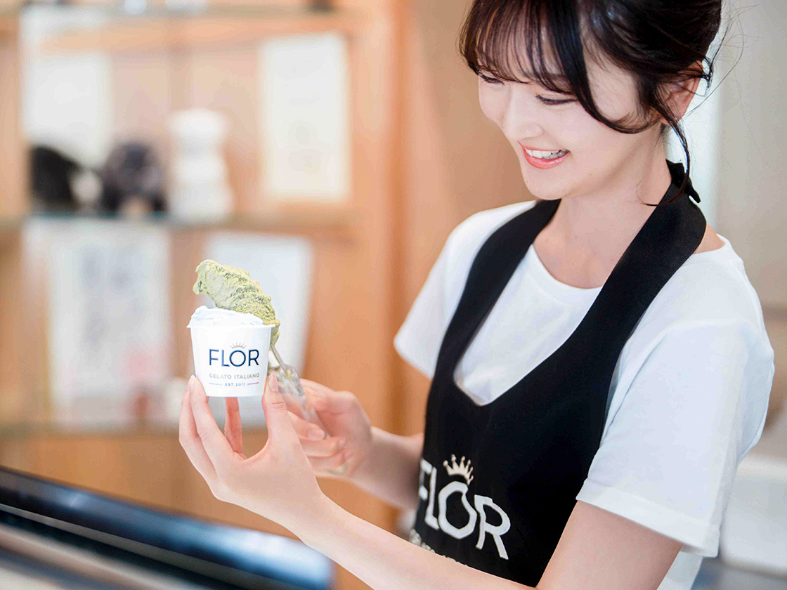 FLOR GELATOのジェラートのスタッフイメージ