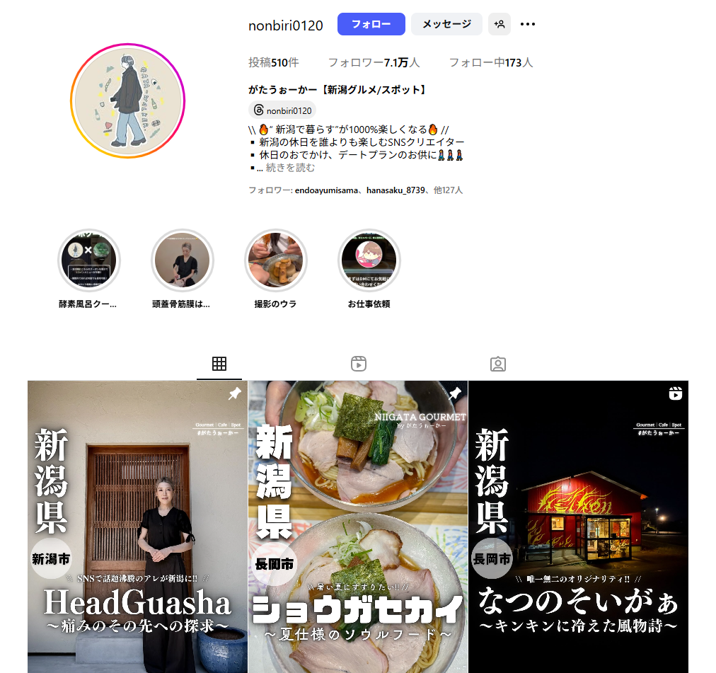 がたうぉーかーInstagram
