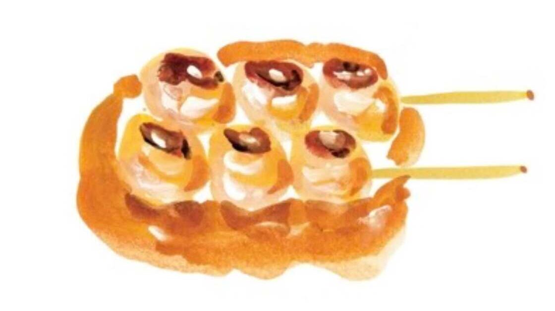 甘味処 ふじ元の串団子イラスト