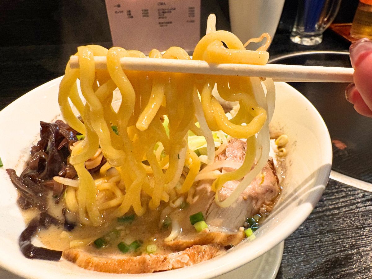 ら〜めん豚やろーの豚やろーらーめん 漆黒の豚の麺