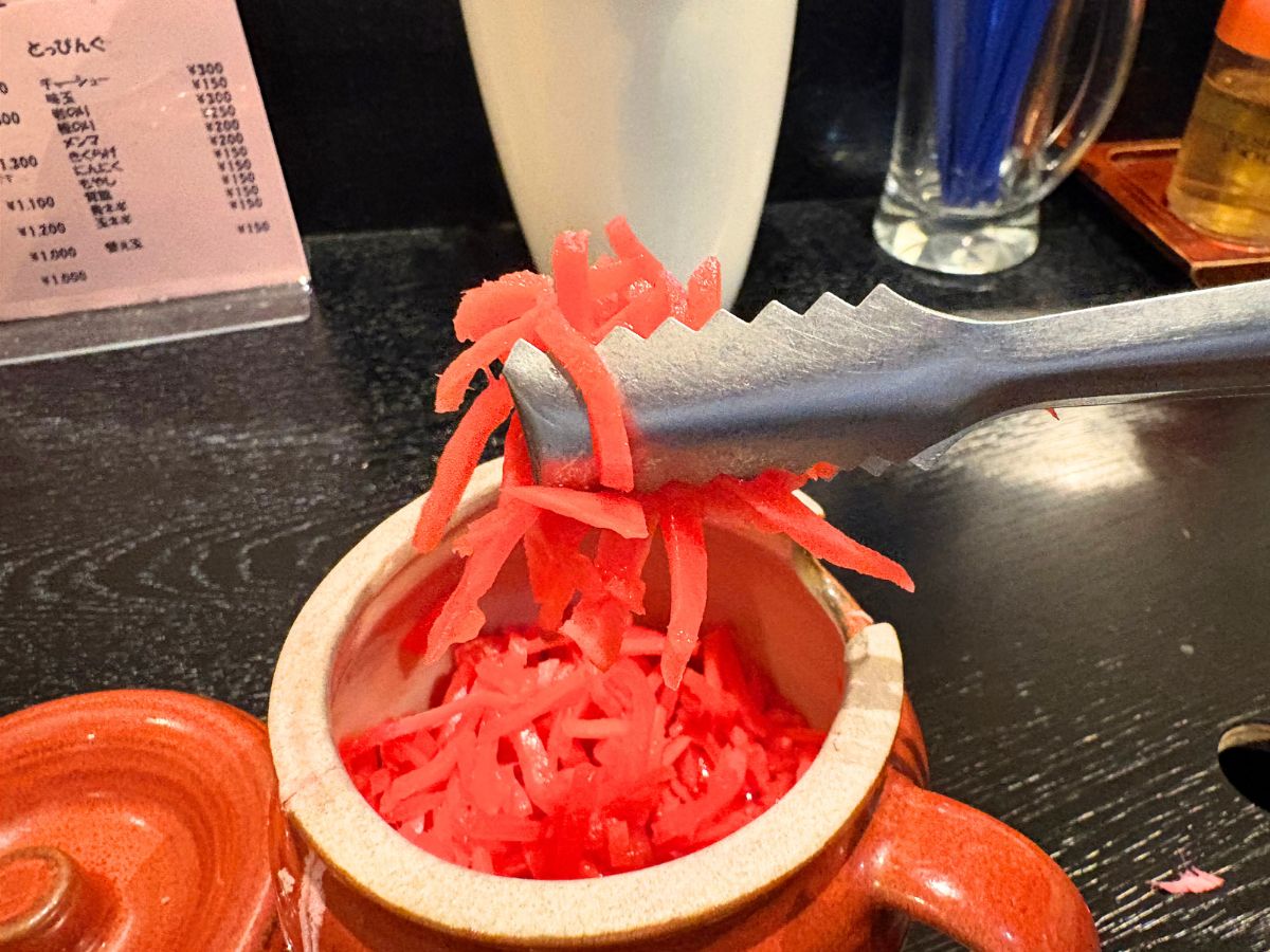 ら〜めん豚やろーの卓上紅ショウガ