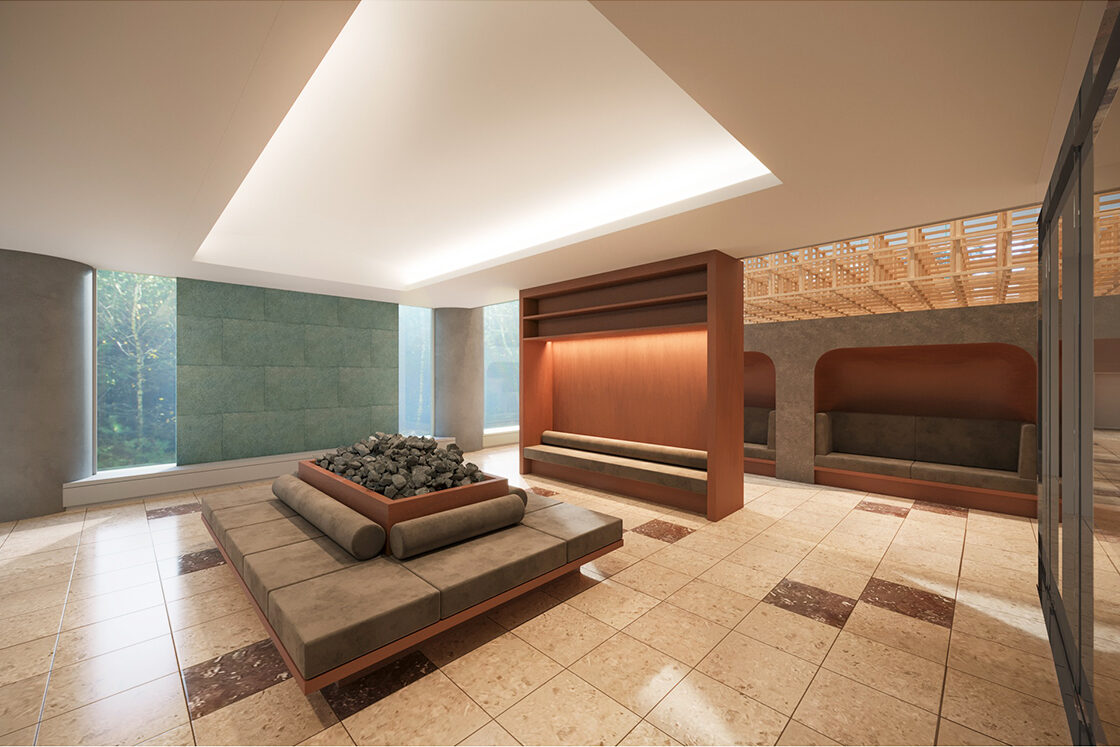 ゆとりろ越後湯沢のロビーラウンジ