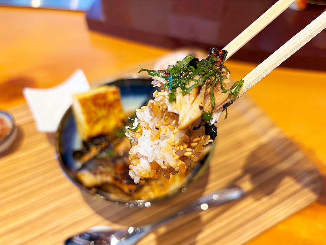 肴と米 うお福食堂の鯖めし 特製たれ焼き