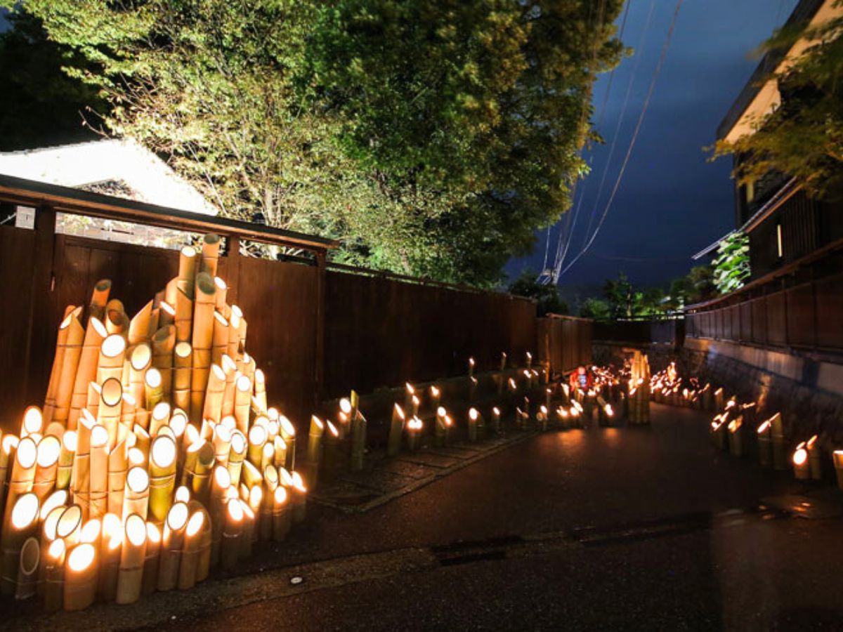 むらかみ宵の竹灯籠まつり