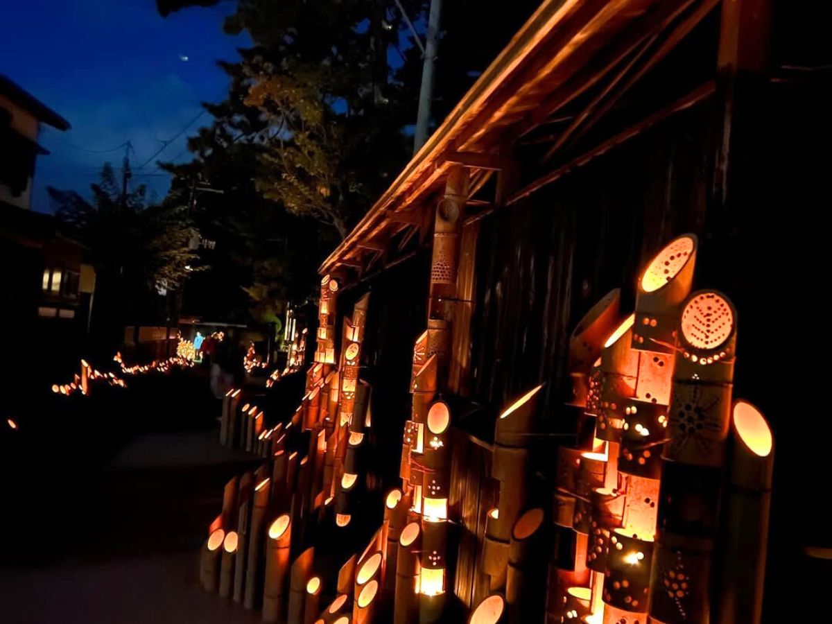 むらかみ宵の竹灯籠まつり