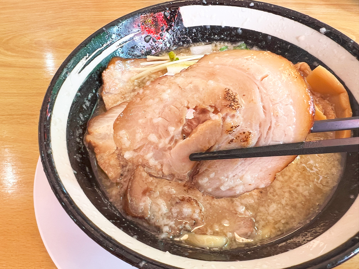 麺屋 川の口の背脂塩ちゃーしゅうめんのちゃーしゅう