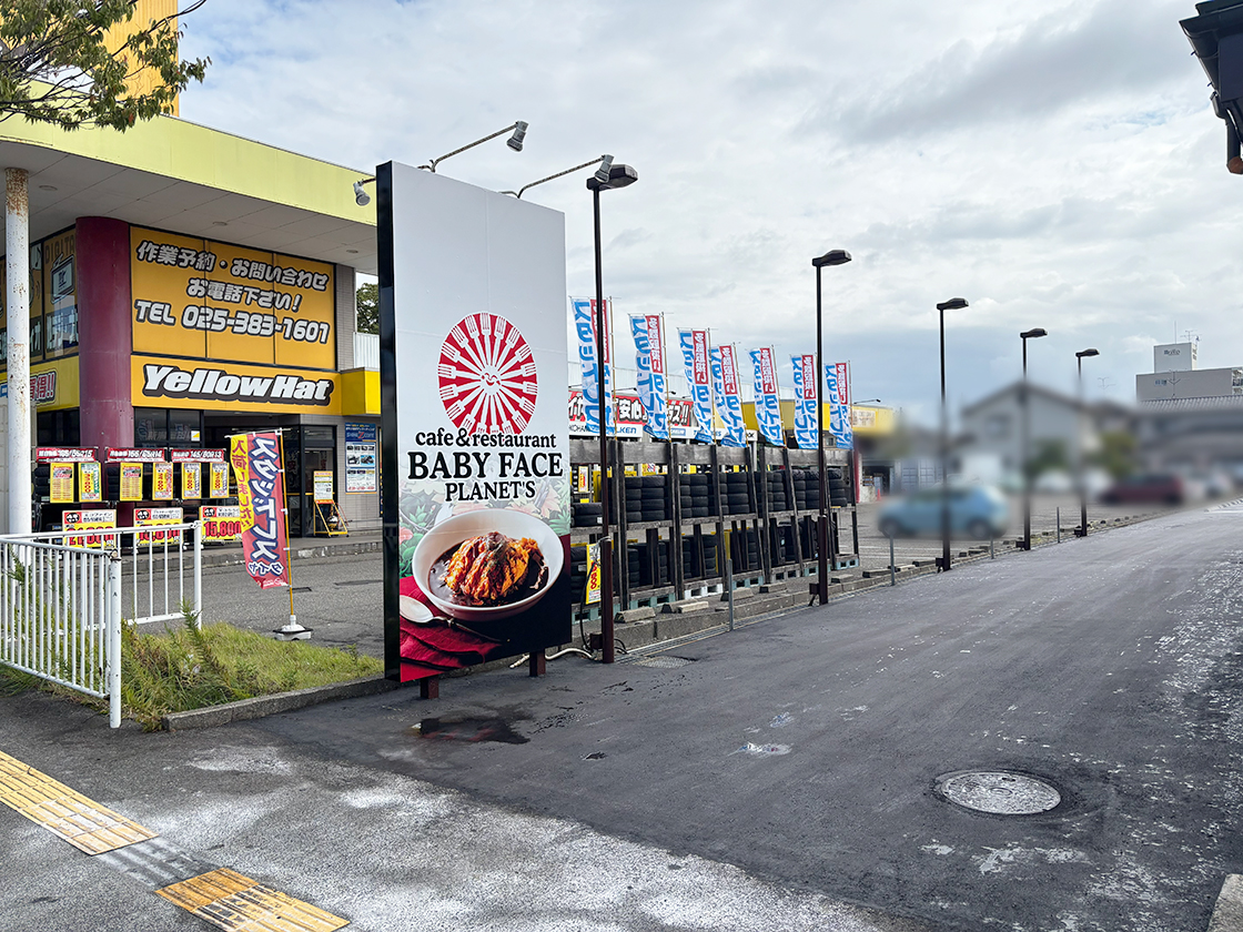 ベビーフェイスプラネッツ 新潟亀田店の場所