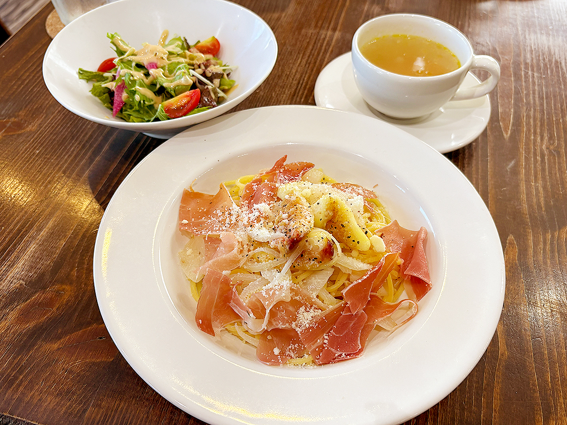 いちじくと生ハムのアーリオオーリオ