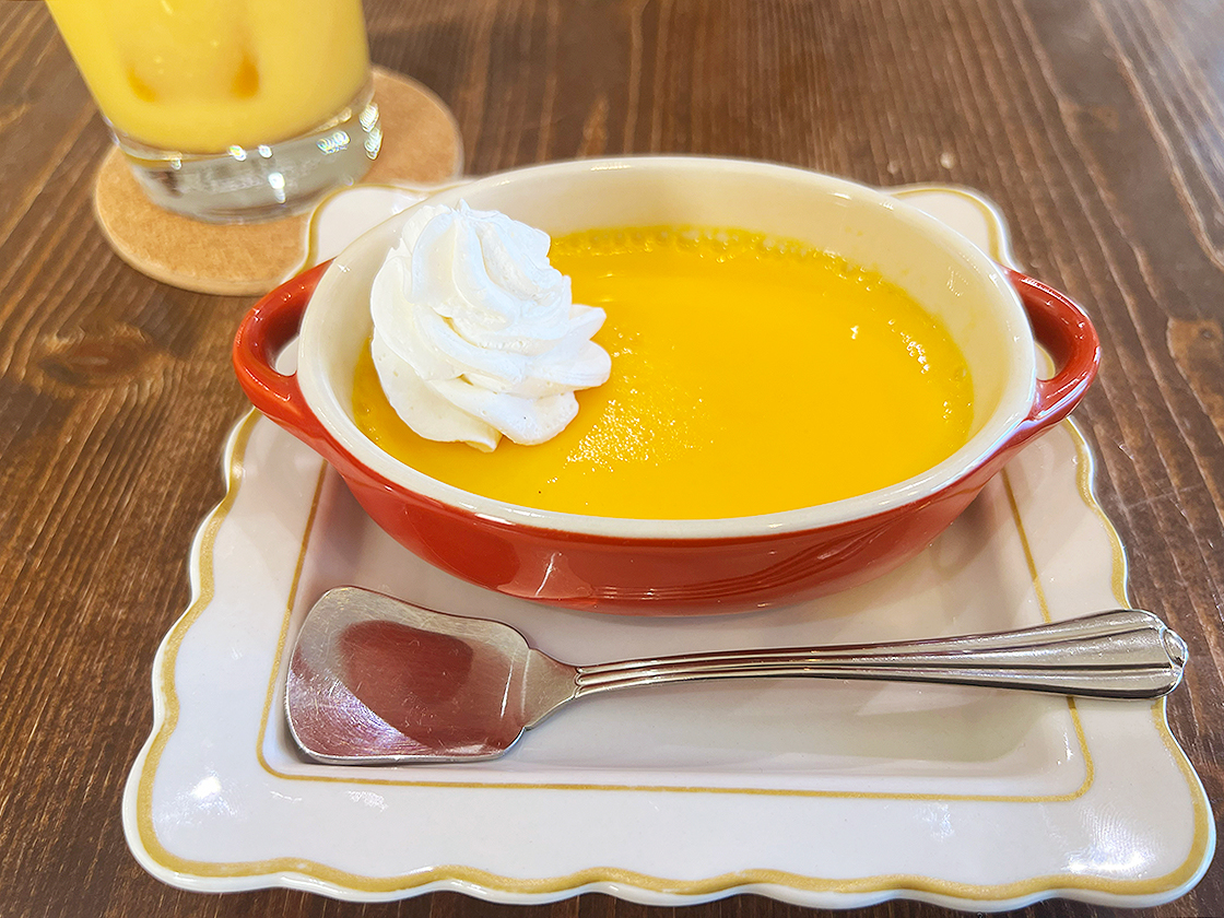 ぱすた屋タバシの卵黄プリン