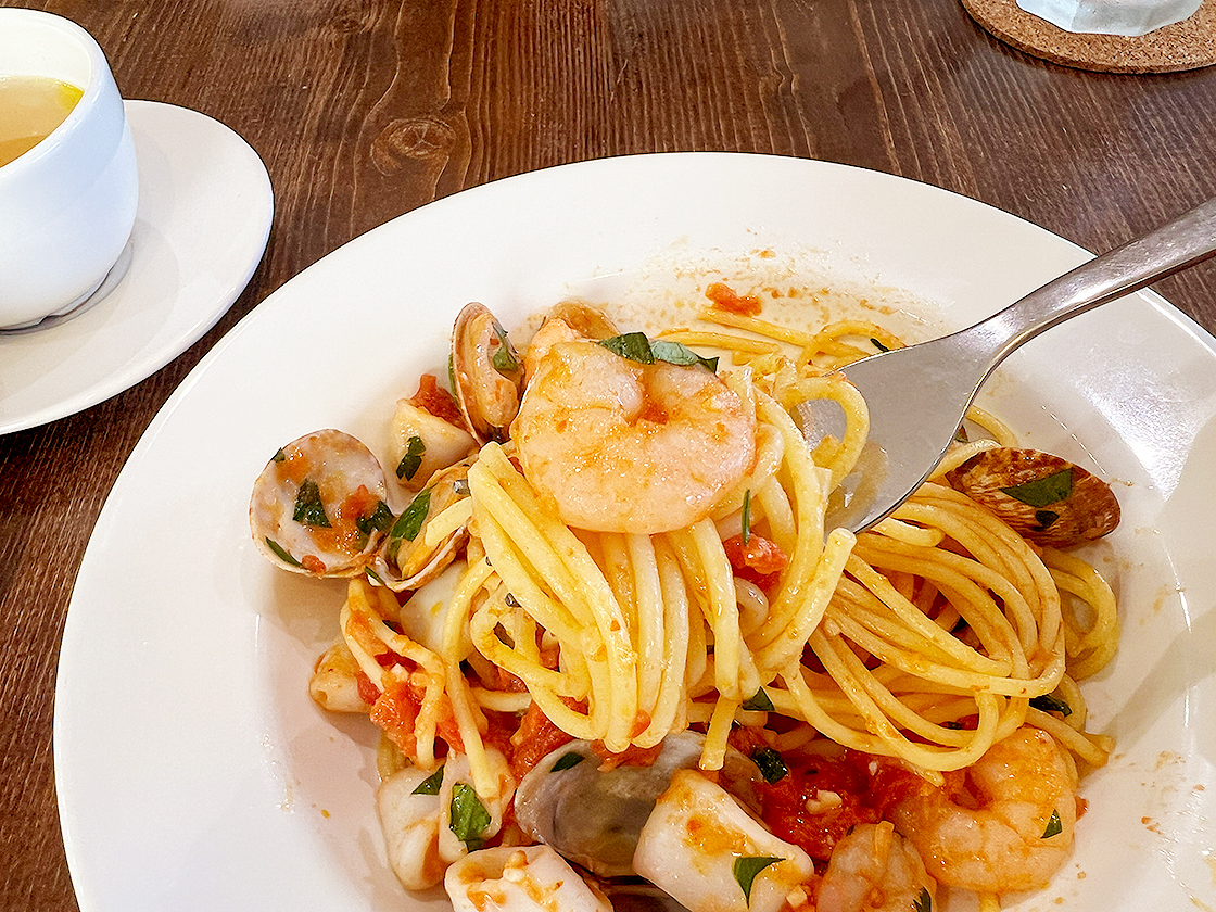 ぱすた屋タバシのペスカトーレ