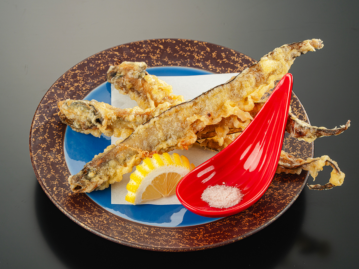 道の駅うみてらす名立の幻魚フェアの幻魚干物天ぷら