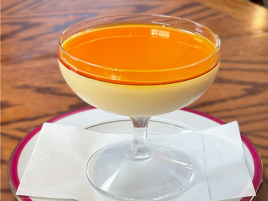 気ままな喫茶店の自家製プリン