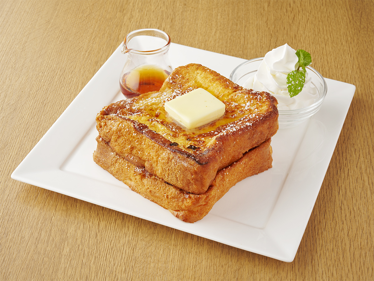 カフェエクラのエクラオリジナルバターフレンチトースト