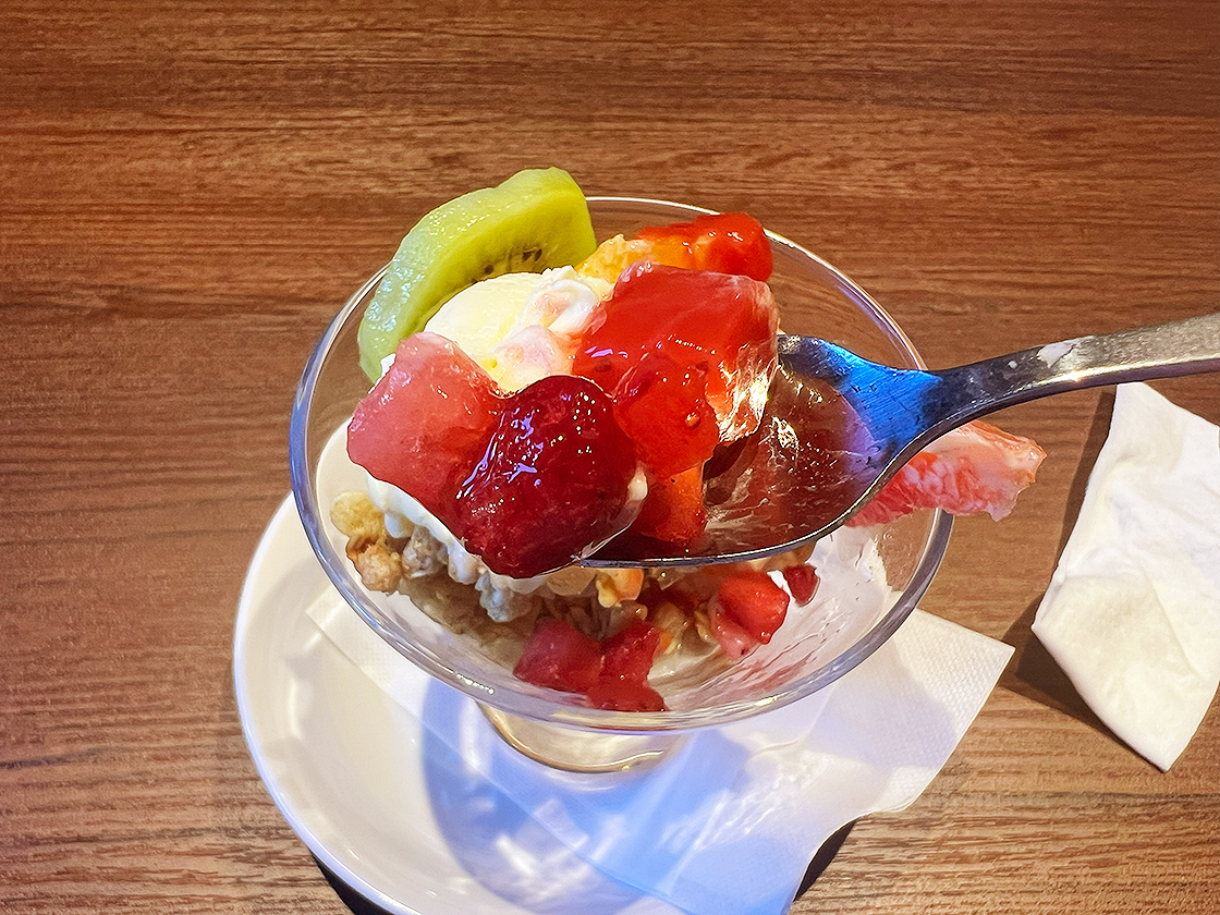 ベビーフェイスプラネッツ亀田店のランチデザート