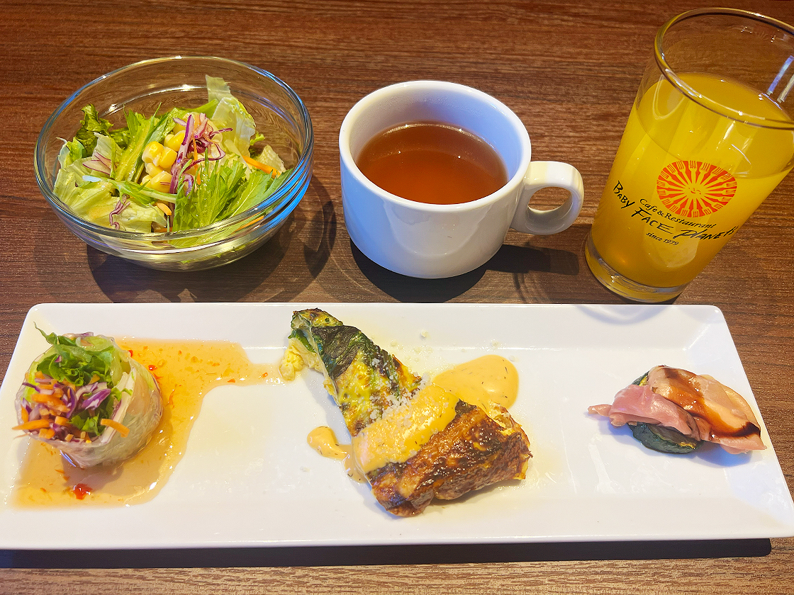 ベビーフェイスププラネッツ亀田店の前菜