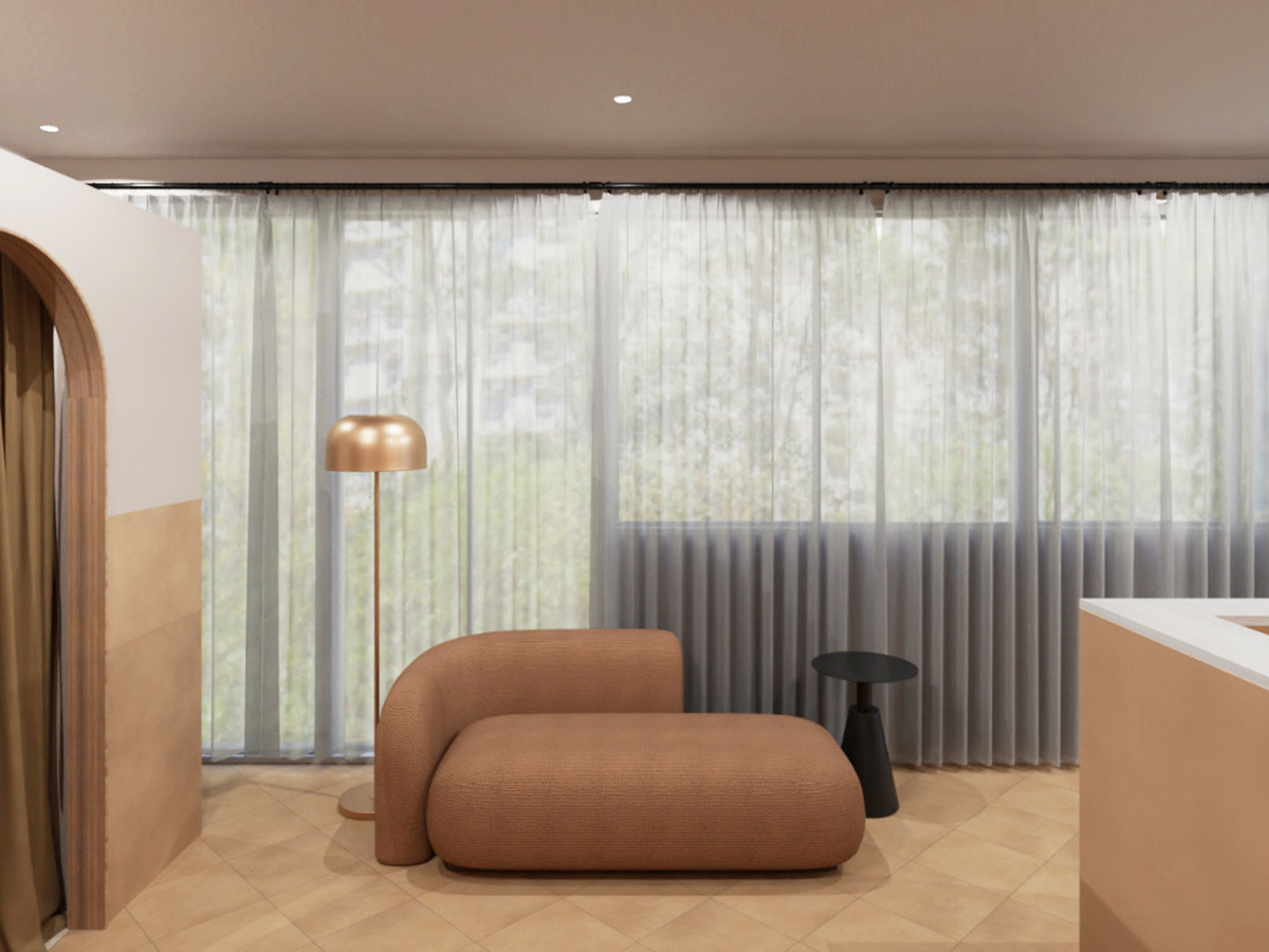 WORKOUTPILATES 新潟西店の店内パース