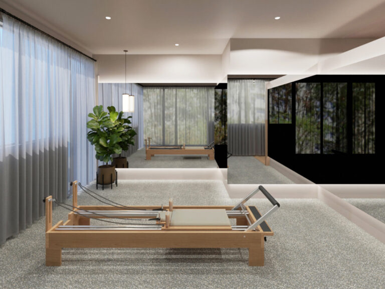 WORKOUTPILATES 新潟西店の店内パース