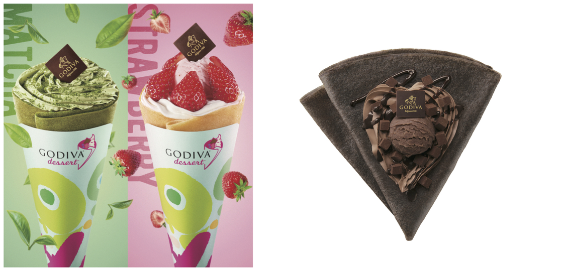 GODIVA dessert CoCoLo新潟のクレープ