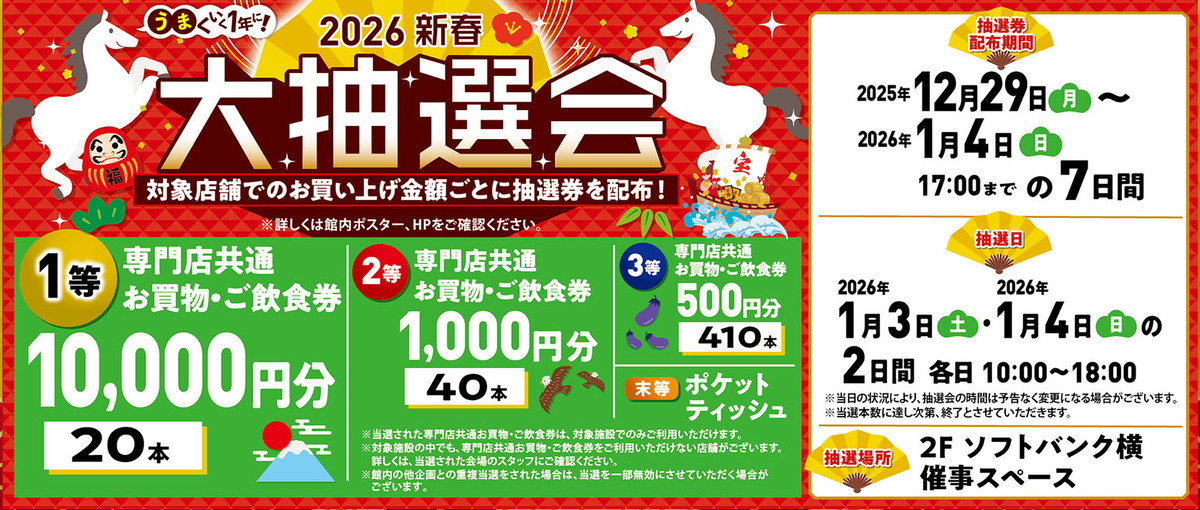 イオンモール新発田の新春イベント