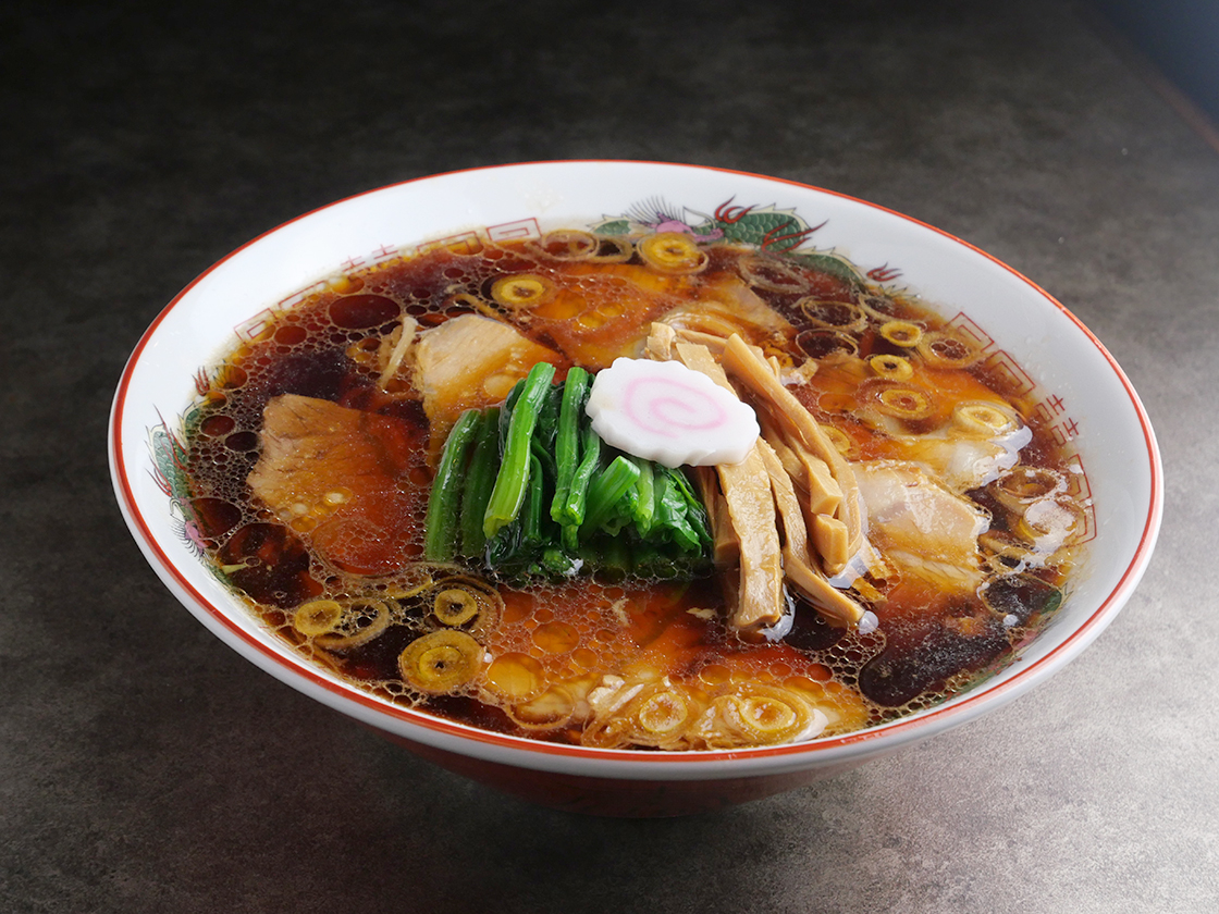 越後拉麺しなのやの生姜醤油ラーメン