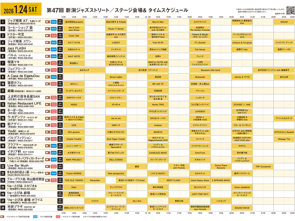 新潟ジャズストリート