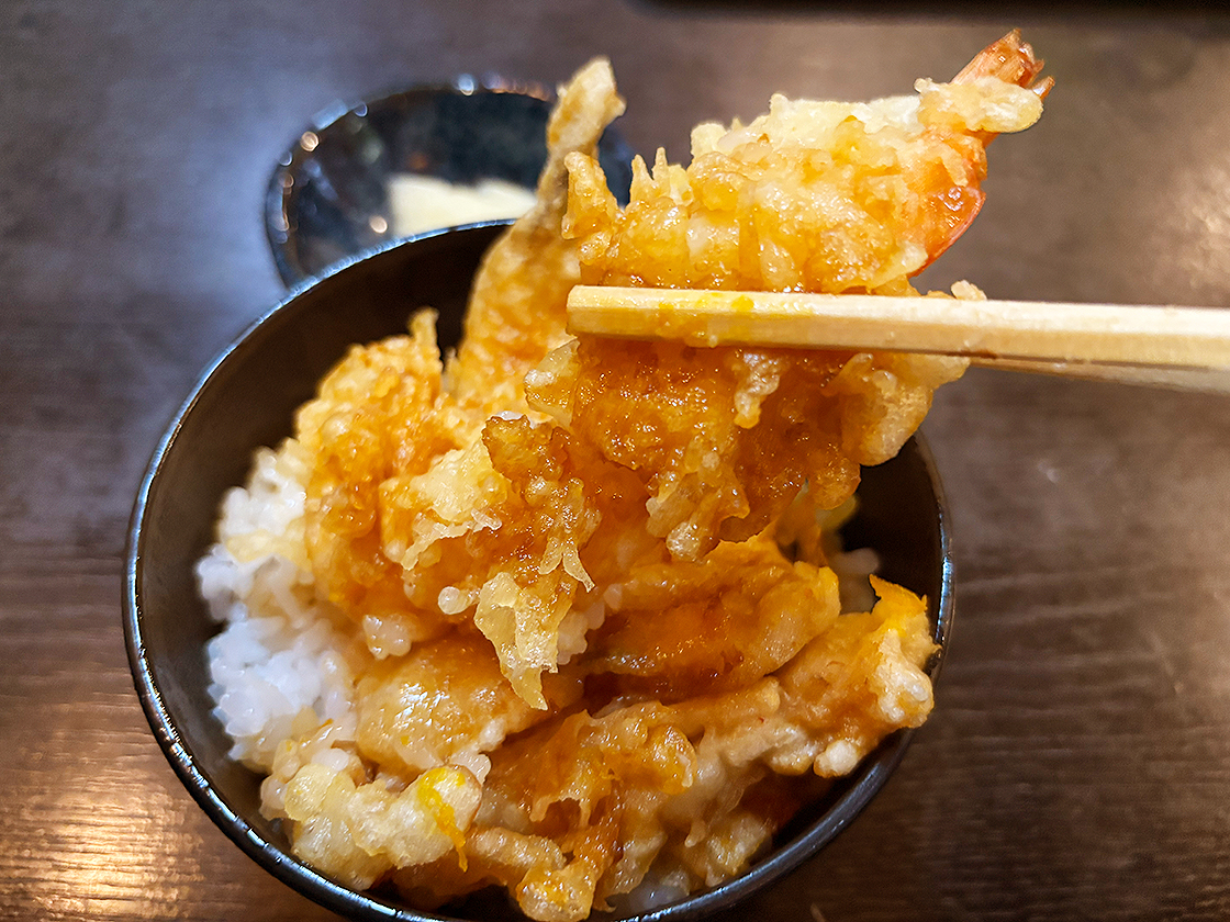 そばの山文 古町本店　ミニ天丼