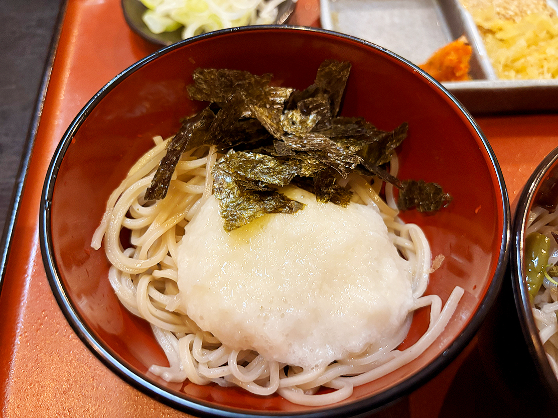 そばの山文 古町本店　みかさそば　とろろそば