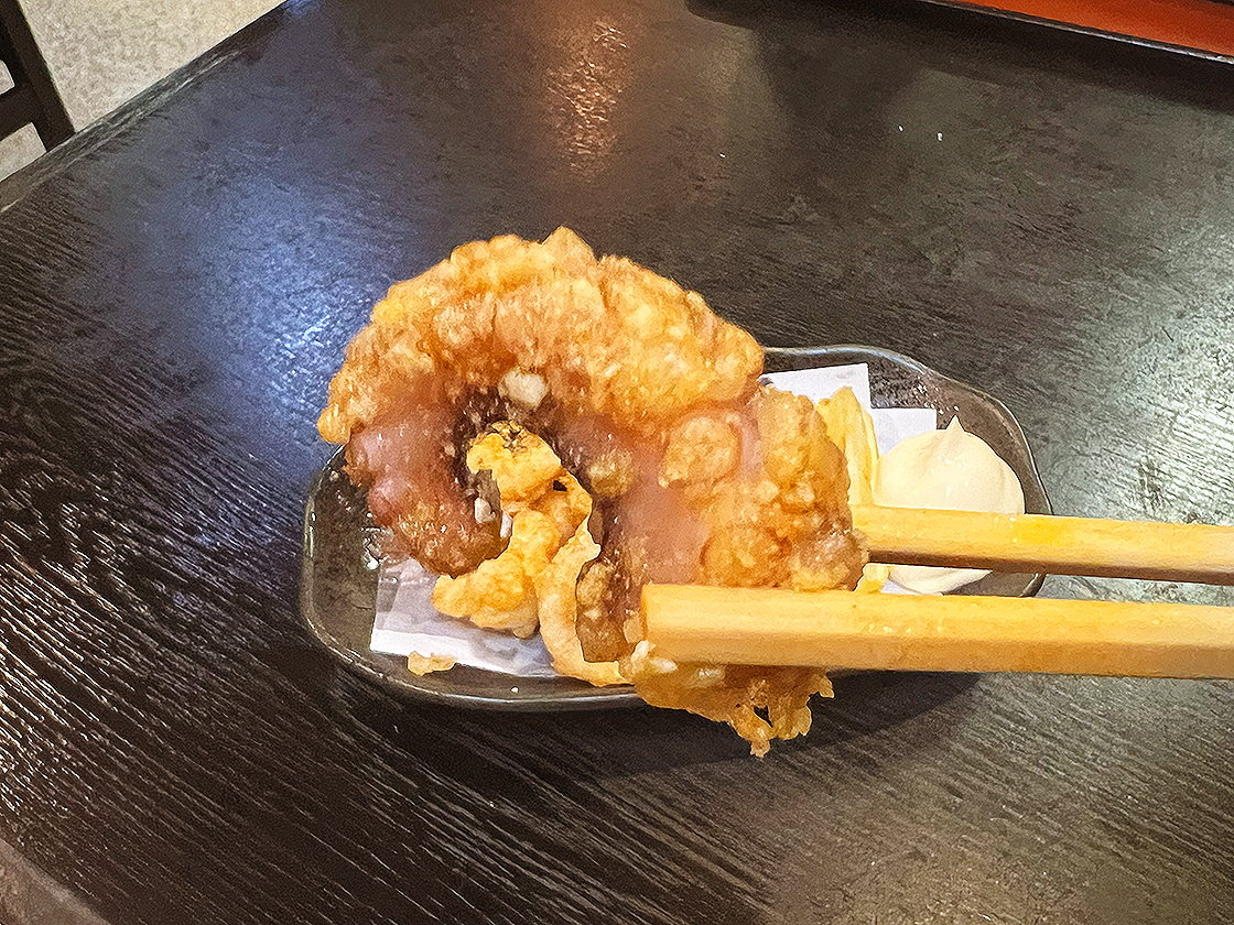 そばの山文 古町本店　たこのから揚げ