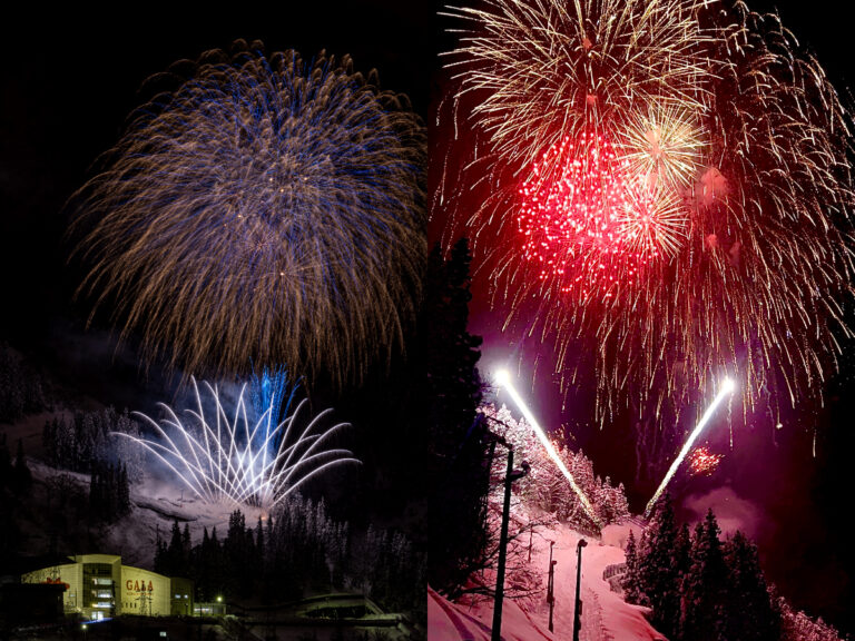 GALA湯沢スキー場冬花火
