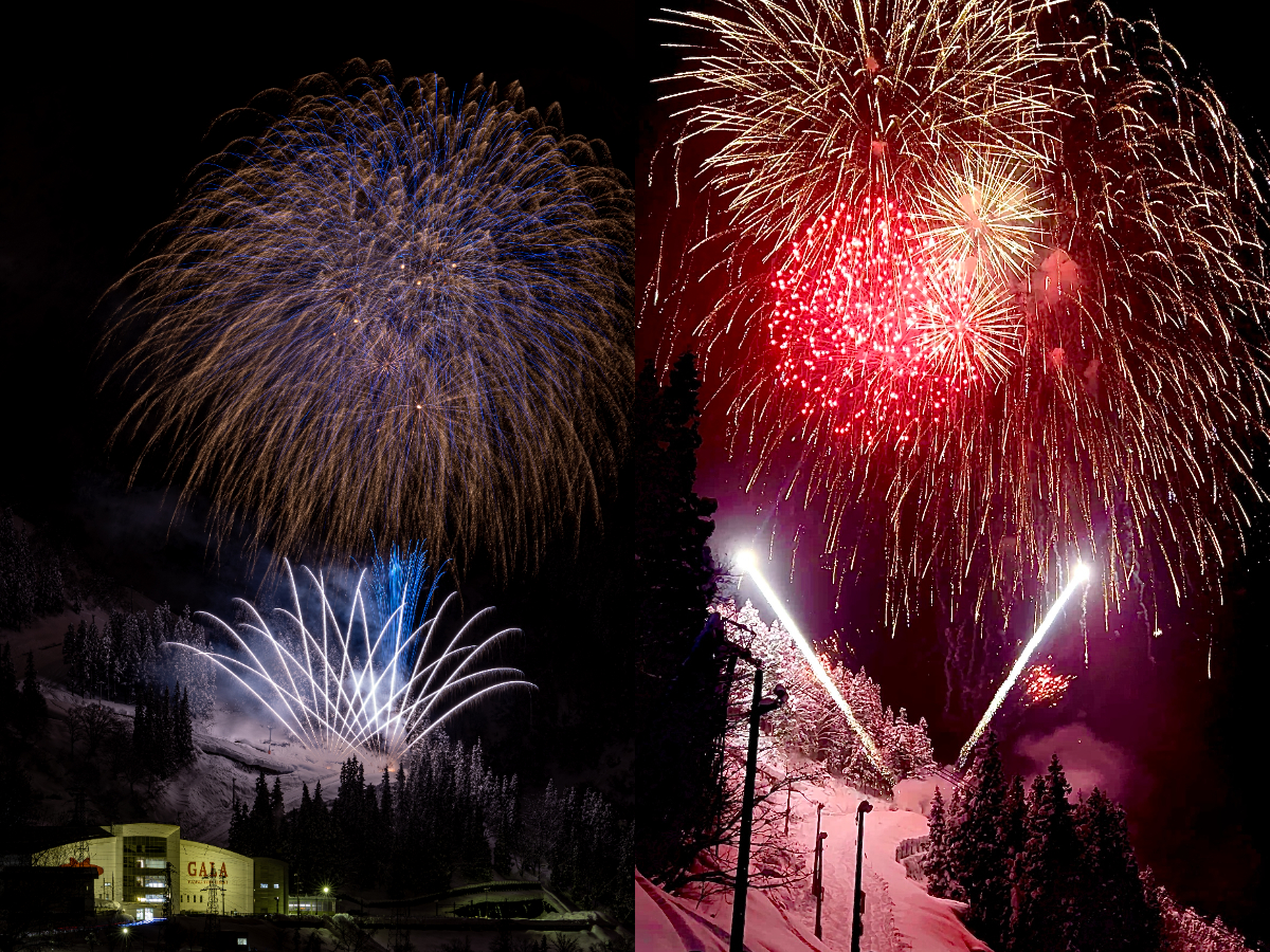 GALA湯沢スキー場冬花火