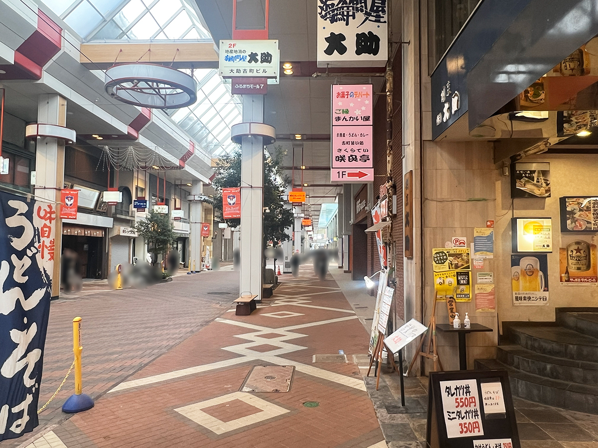 海鮮問屋 大助 古町店　店前道路