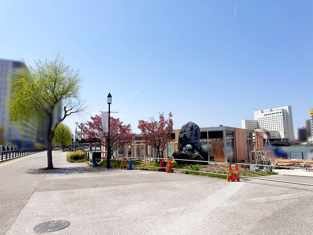 万代テラス ハジマリヒロバの外観