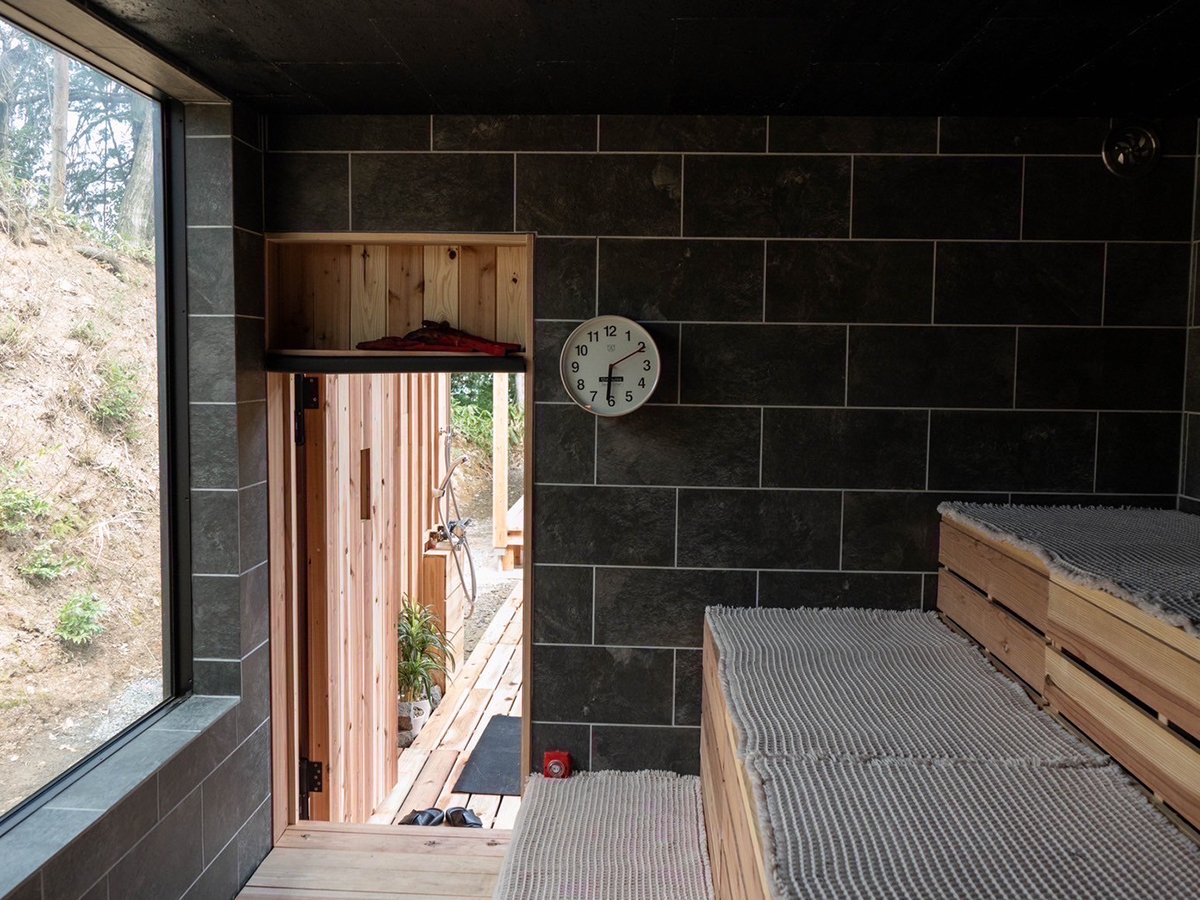 月岡邸のサウナ室