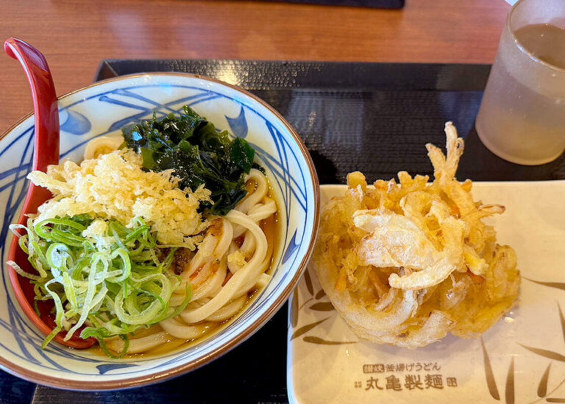 丸亀製麺のメニュー一例