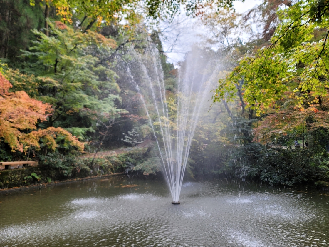 加茂山公園の噴水